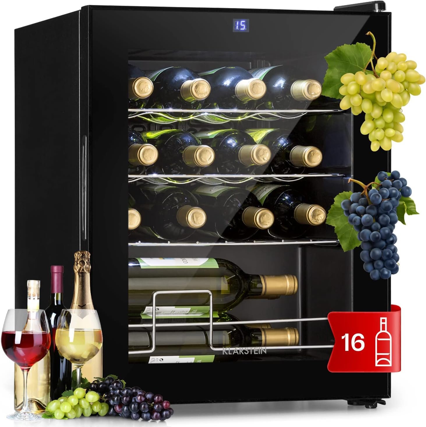 Klarstein Shiraz Vinoteca, Nevera para Vinos 1 Zona