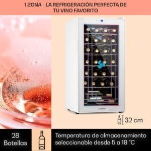 Comprar-KLARSTEIN-Vinoteca-para-Vinos-de74L-Ofertas-Nevera-Vino-Una-Zona-2024